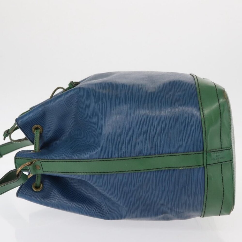 Authentic LOUIS VUITTON Epi Noe Shoulder Bag Bicolor Green Blue M44044 LV - Picture 11 of 16